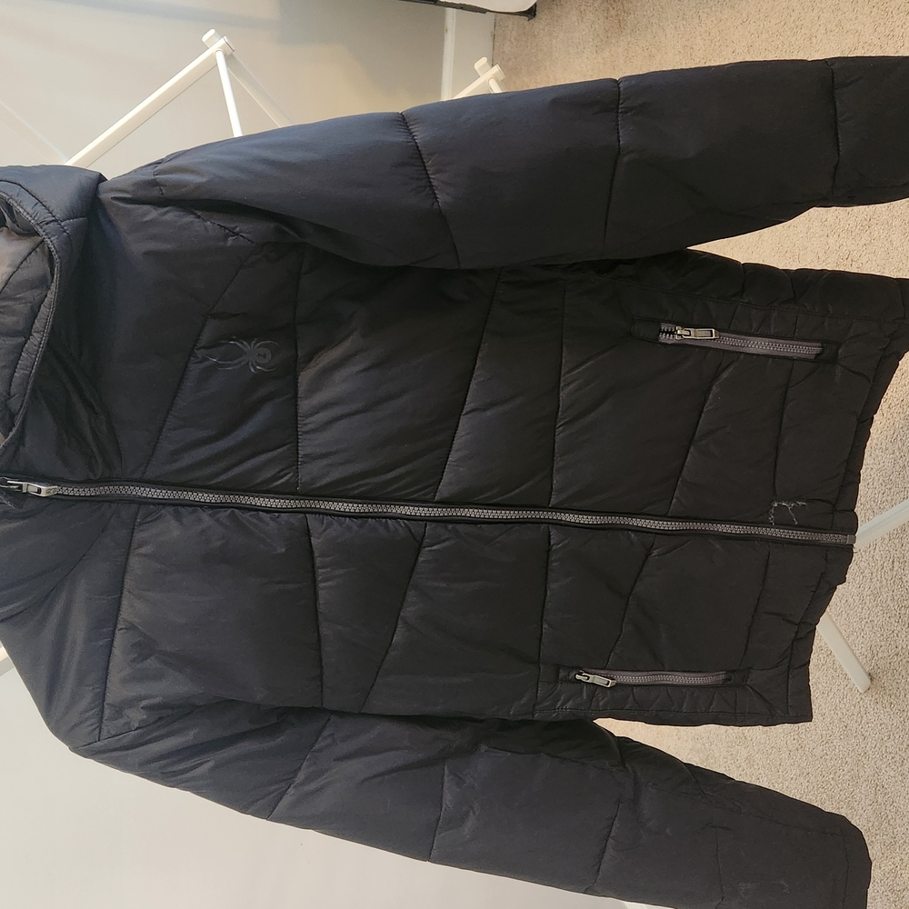 Black Puffer Jacket with Hood